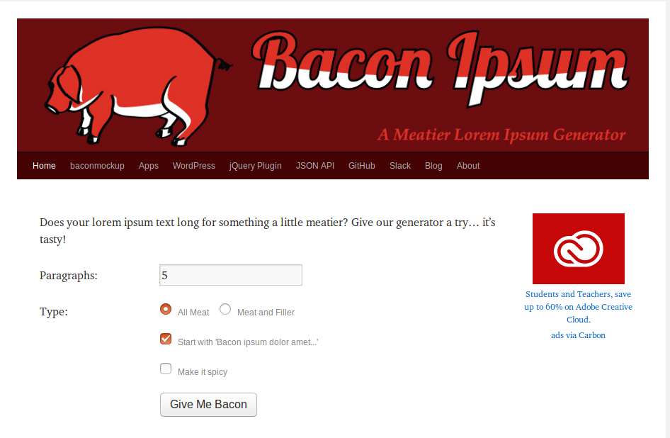 bacon ipsum 