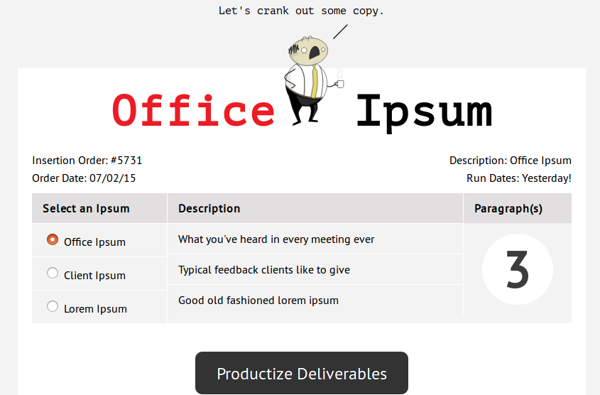 office ipsum